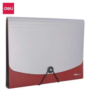 Deli A4 12 rekeszes gumis irattáska - Harmonika mappa