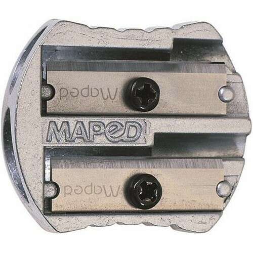 MAPED metal pencil sharpener with two holes for sharpening pencils