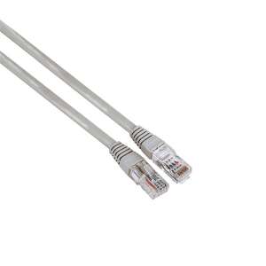 Hama 200910 FIC ECO CAT5E 3m patch cable, gray, RJ45 connector - Computers and Accessory