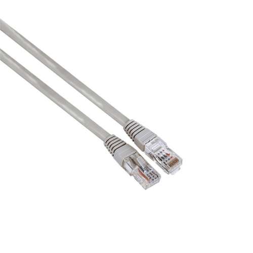 Hama 200910 FIC ECO CAT5E 3m patch cable, gray, RJ45 connector