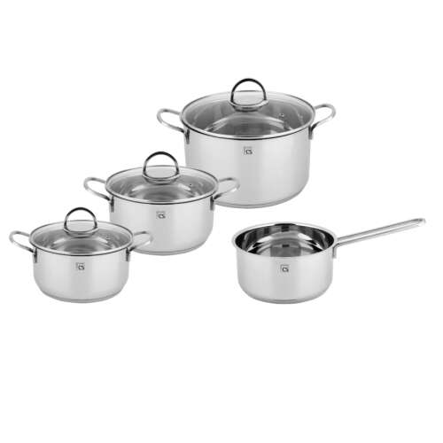 Carl Schmidt Sohn KOCH SYSTEME TRIER 7-piece stainless steel cookware set with glass lids