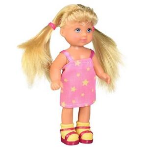 Кукла Evi Love в розова рокля със звезди и жълти обувки - Simba Toys Баба