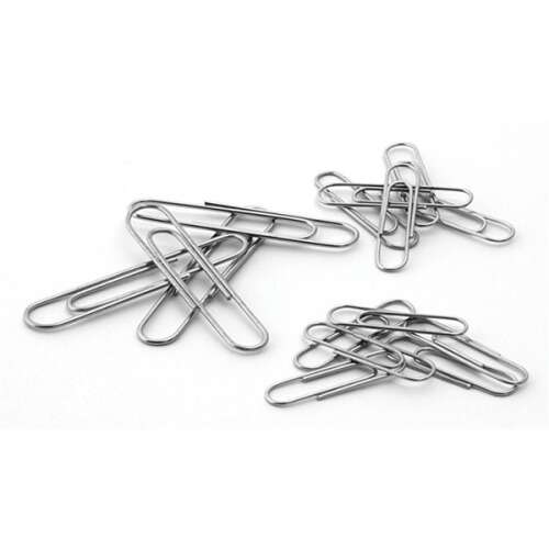 Victoria Office 50 mm-es Gemkapocs iratkapocs, nikkelezett fém, 100 darab