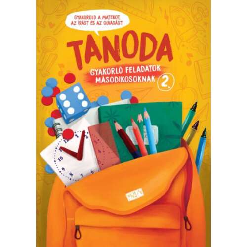 Tanoda gyakorlófüzet másodikosoknak, 2. kötet, magyar és matematika gyakorló feladatok - Betűs és számos foglalkoztató füzet