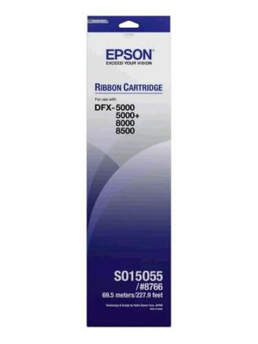 EPSON S015055 Farbband für DFX 5000, 8000 Drucker, EPSON, 8766, schwarz 31573106