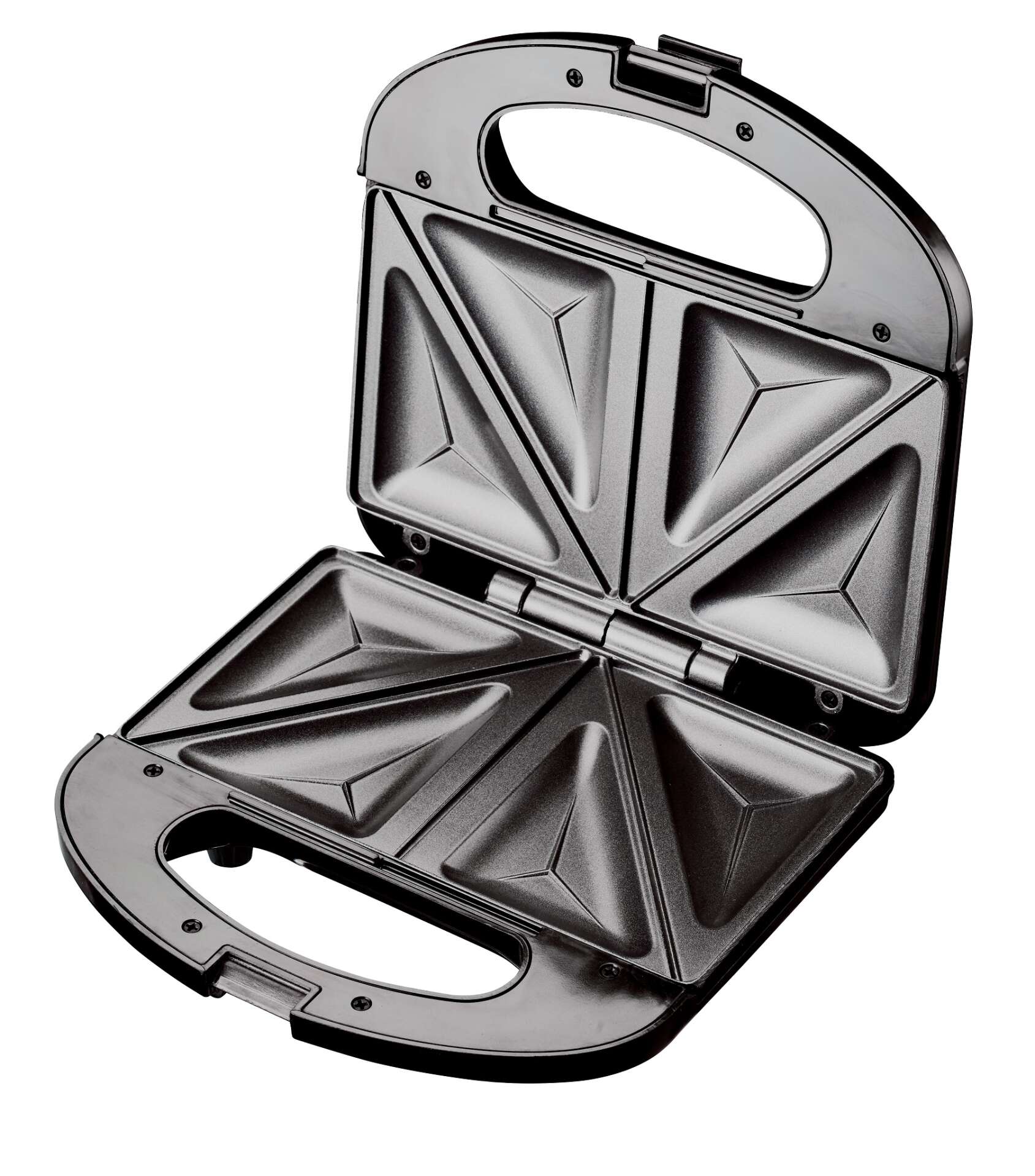 Floria ZLN-4305 Sandwich Maker, White, 750 W, Non-Stick Triangle Plates