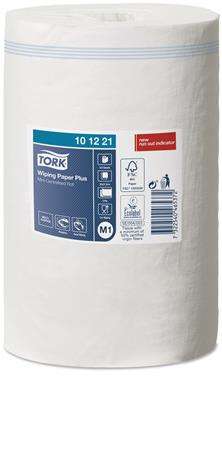 TORK Wischpapier Plus, M1-System, 2-lagig, weiß, Rolle, 74,9m, 21,5cm, 14cm