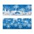 Karácsonyi Ablakmatrica winter motifs, set of 2, blue and white