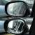 Rainproof film for car side mirror, before and after application