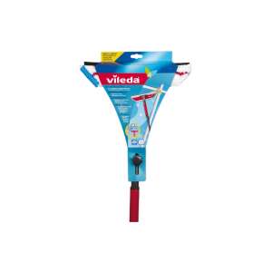 Vileda 2 in 1 window cleaner with telescopic handle, microfiber cloth and squeegee