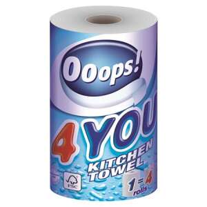 OOOPS Household paper towel, 2-ply, 200 sheets, roll, OOOPS "4You"