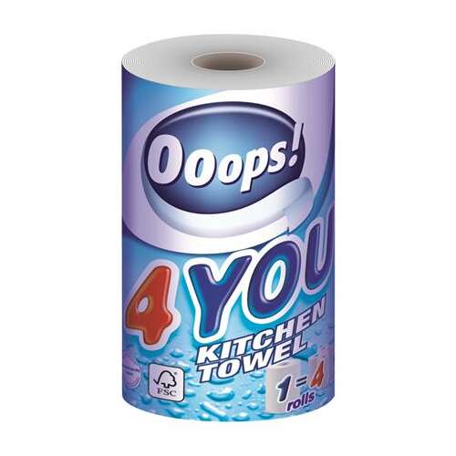OOOPS 4You Papier kuchenny, 2-warstwowy, 200 arkuszy, rolka
