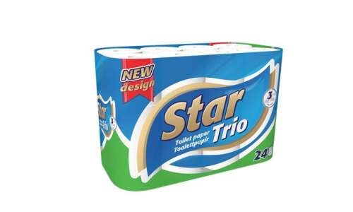 Star Trio 3 rétegű Toalettpapír 24 tekercs