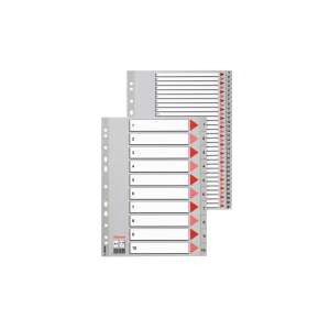Divizoare Esselte A4 1-5, 10 divizoare cu file numerotate, gri, pentru organizarea documentelor - Consumabile pentru capsator