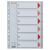 Esselte Register 1-6 Plastic A4 20pc unit price per pc 59084280