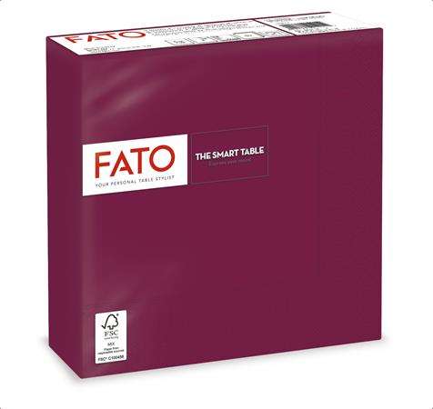 FATO Serviette, 1/4 gefaltet, 33x33 cm, FATO "Smart Table", bordeauxrot 31573668
