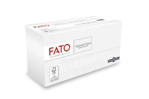 FATO Serviette, 1/8 gefaltet, 33x33 cm, FATO "Smart Table", weiß