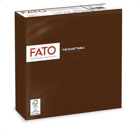 FATO Serviette, 1/4 gefaltet, 33x33 cm, FATO "Smart Table", schokobraun 31573680