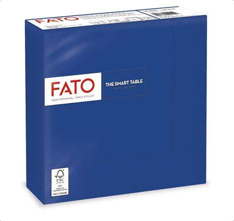 FATO Șervețel, 1/4 împăturit, 33x33 cm, FATO Smart Table, albastru închis