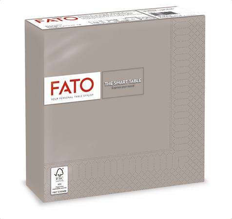 FATO Serviette, 1/4 gefaltet, 33x33 cm, FATO "Smart Table", taubengrau 31573691