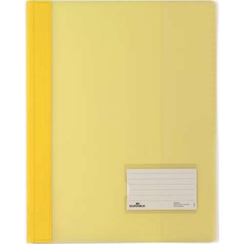 Durable A4 extra starke breite gelbe Schnellheftermappe