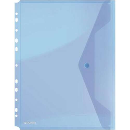 Donau A4 document protector with flap, blue, PP plastic, 200 micron, for loose leaf binders