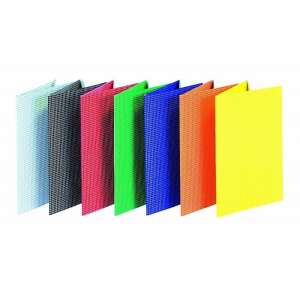 Donau A4 elastic folder, set of 6 colors, checkered, for documents, school supplies - Elastic folder