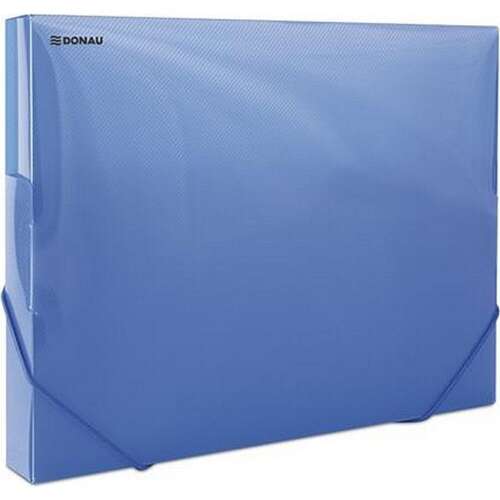 Donau A4 mapa za proširenje, 30mm, plava, PP, ojačana, prozirna