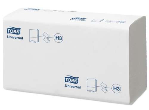 TORK Papierhandtücher, Z-gefaltet, 1-lagig, System H3, Universal, TORK "Singlefold", weiß 31573758
