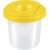Panta Plast Simple 1 compartment paintbrush holder, yellow lid