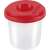 Panta Plast Simple 1 compartment paintbrush holder, red lid