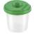 Panta Plast Simple 1 compartment paintbrush holder, green lid