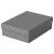 Esselte Home gray storage box with lid, set of 3