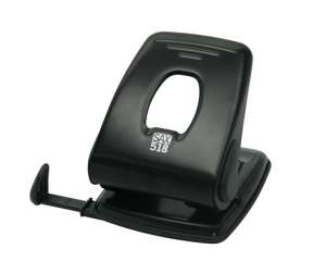 SAX 518 black two-hole punch, 40 sheets capacity - Sax Hole Puncher