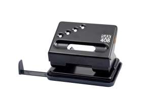 SAX 408 perforator cu două găuri, negru, capacitate 30 de coli - Perforatori de hârtii