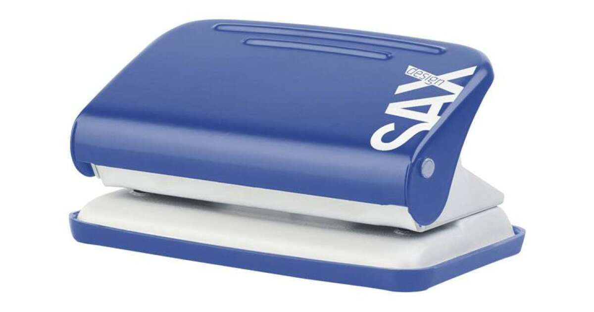 Перфоратор SAX, два отвора, 12 листа, SAX "Design 218", син 31573972