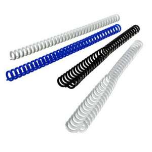 GBC 12mm műanyag spirálkötő, fehér, kék és fekete - GBC