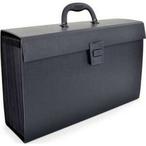 Rapesco 19 rekeszes fekete harmonikatáska fogantyúval - Harmonika mappa