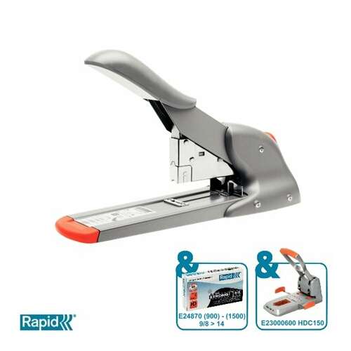 Rapid Fashion HD110 nagy kapacitású tűzőgép kapcsokkal és tűzőkapocs eltávolítóval