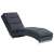 vidaXL szürke műbőr chaise longue, elülső nézet, modern design, kényelmes, stílusos, nappali bútor