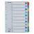 Divizoare Esselte 1-10 Mylar A4, 10 file, numerotate de la 1 la 10, colorate, pentru organizarea documentelor