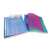 RAPESCO 5-part A4 PP expanding file folder, blue, with colored dividers