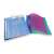 RAPESCO 5-part A4 PP expanding file folder, blue, with colored dividers