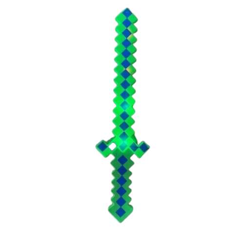 Minecraft inspirálta pixeles kard ZÖLD