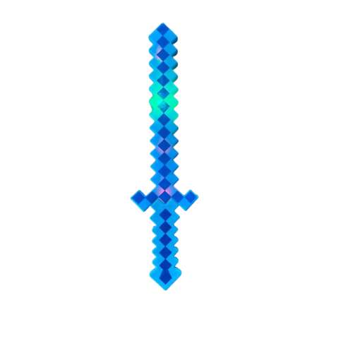 Minecraft inspirálta pixeles kard KÉK