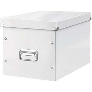 Leitz Click L Größe weiße Aufbewahrungsbox mit Deckel und Metallgriff - Lagerung & Organisation