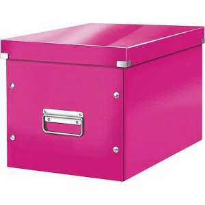Leitz Click Aufbewahrungsbox Größe L pink mit Deckel - Haushaltszubehör