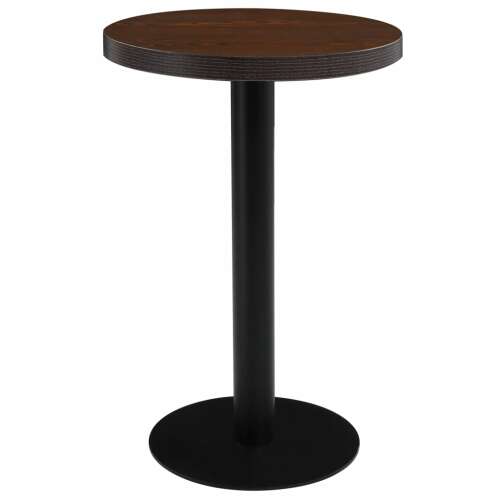 vidaXL sötétbarna MDF bisztróasztal 50 cm