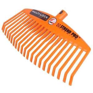 Strend Pro Multi-Lock Leaf Rake, 21 Tines, 42 cm, Orange - Rake