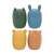Petite&Mars Amigos Bath Toys Set of 4, silicone, BPA-free, 6 months+, multi-colored